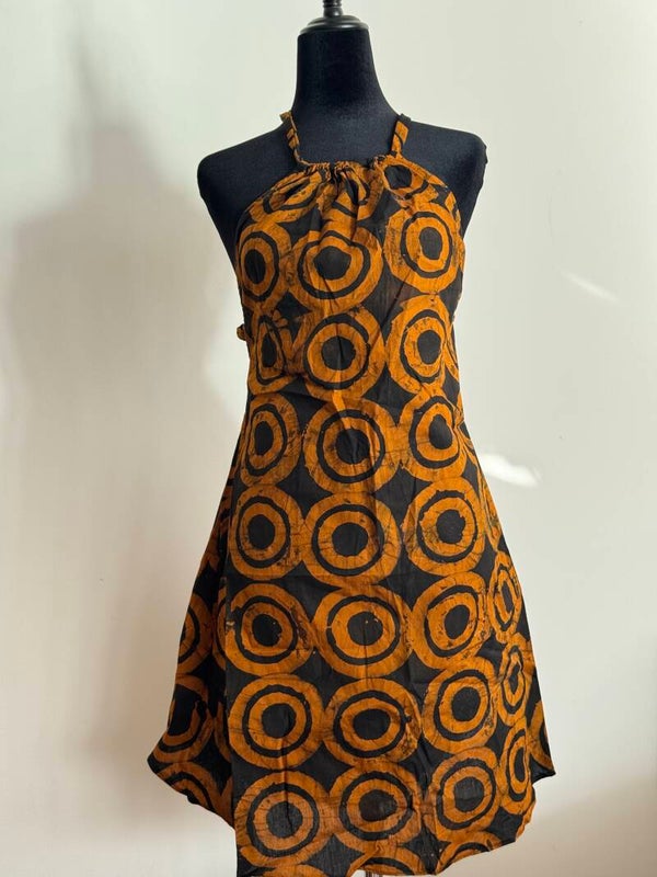 Short Backless Batik dress