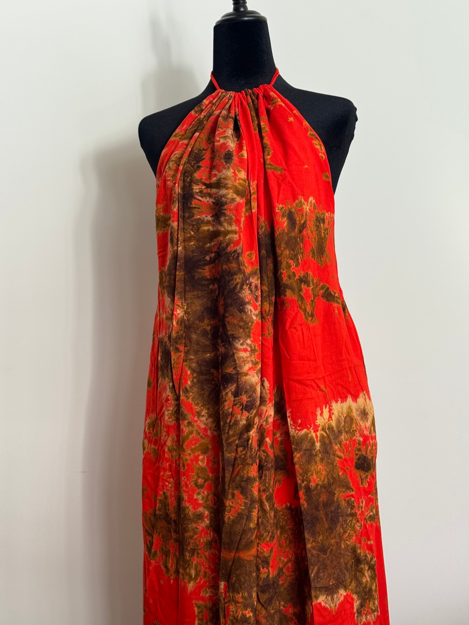 Orange Backless Dera