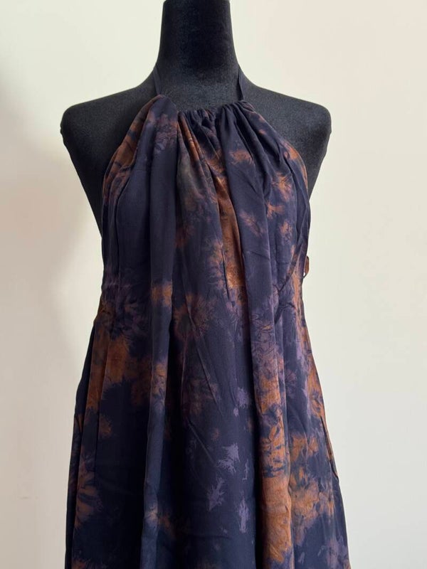 Dark Blue backless Dera