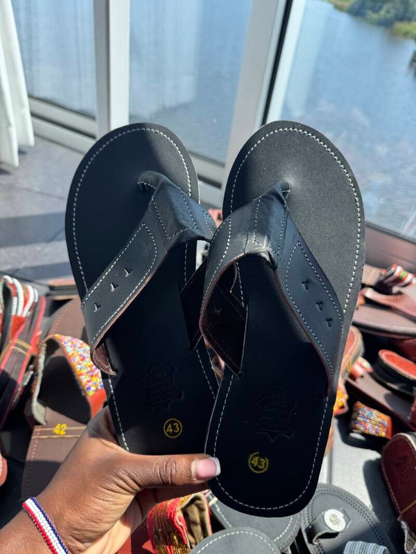 Black Male maasai sandals