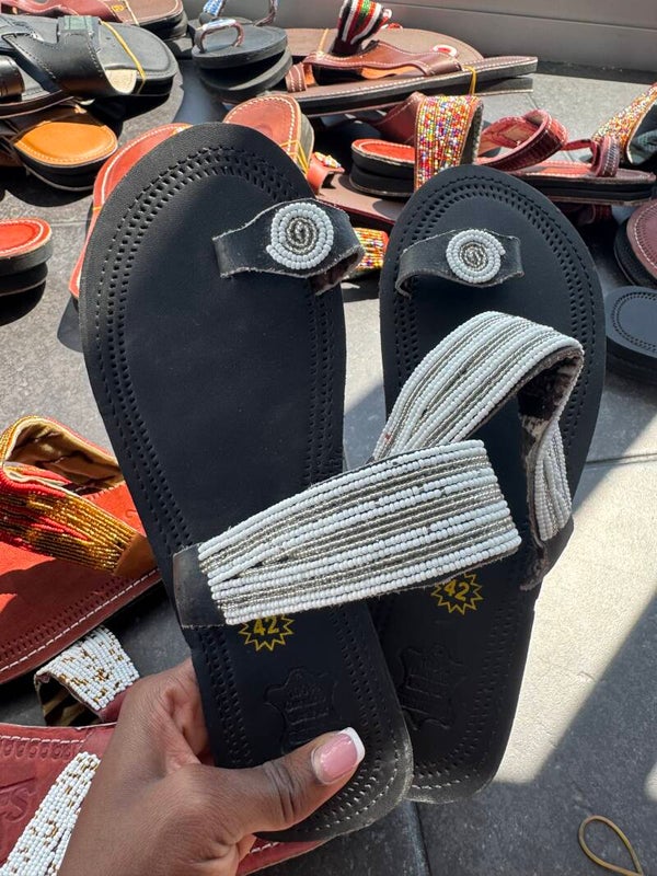 Black maasai sandals