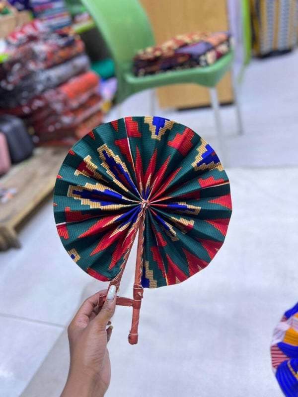 Ankara hand fan