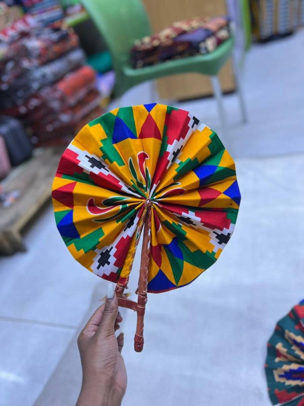 Ankara hand fan
