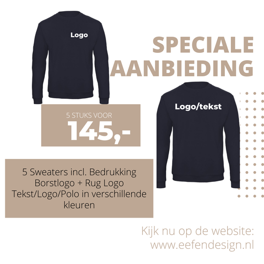 5x Sweaters Actie