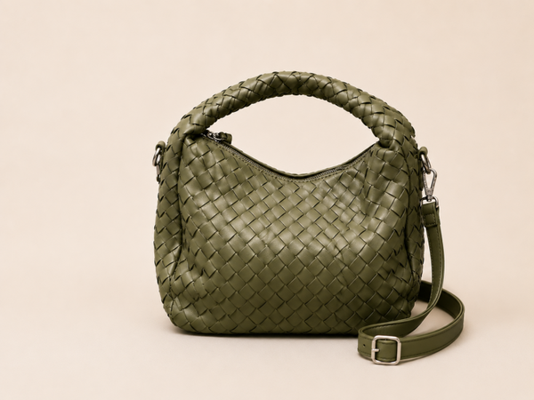 Olive Woven Bag