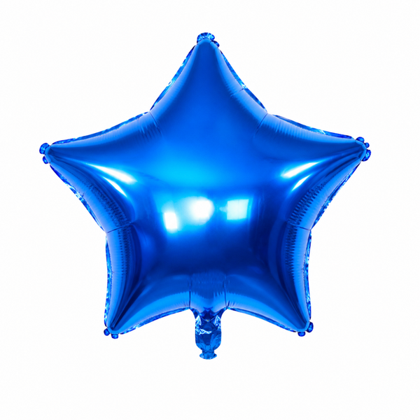 Ster folie ballon blauw