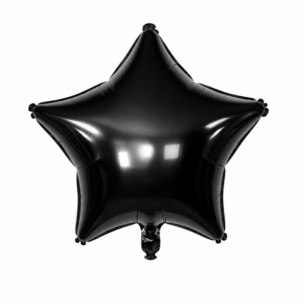 Ster folie ballon zwart