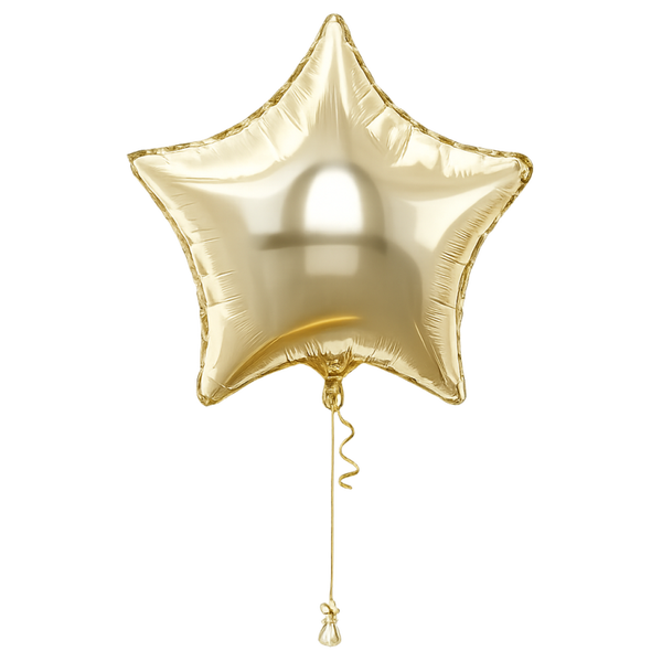 Ster folie ballon goud
