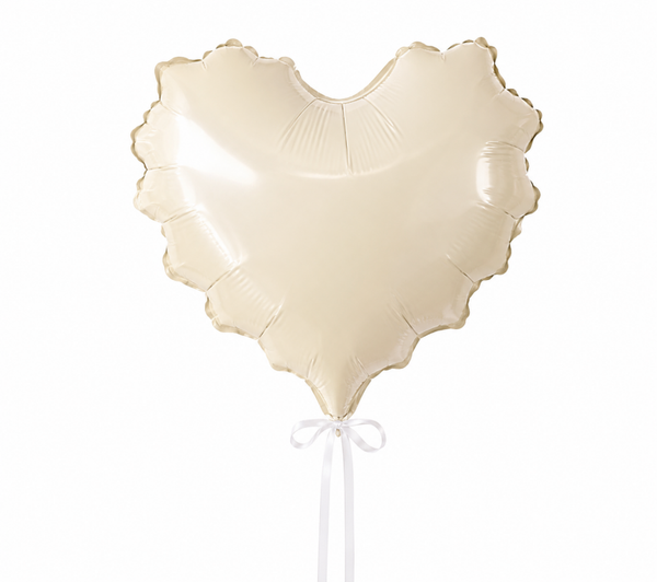 Hart folie ballon butter yellow