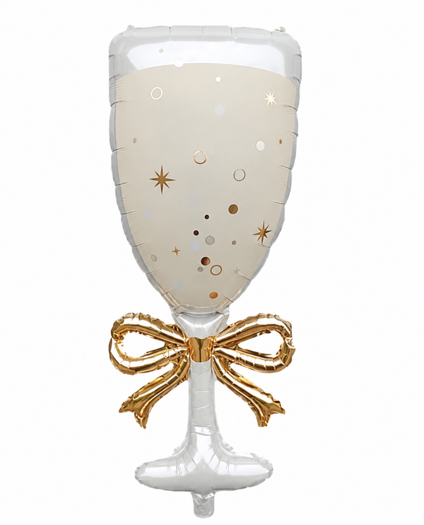 folie ballon champagne glas
