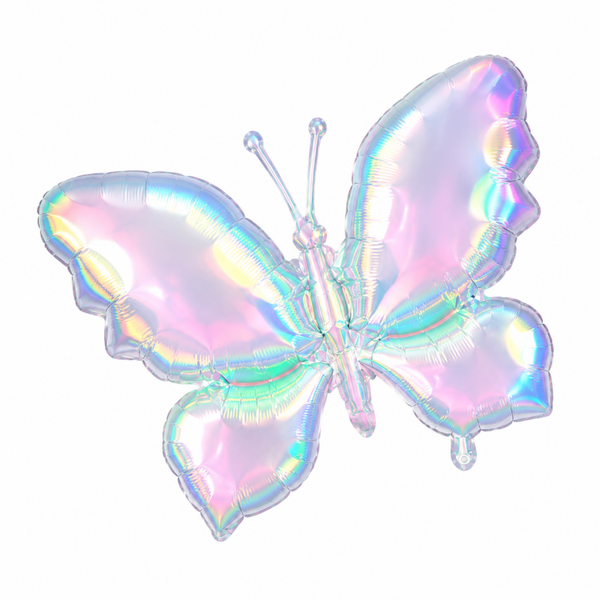 Vlinder folie ballon holografisch