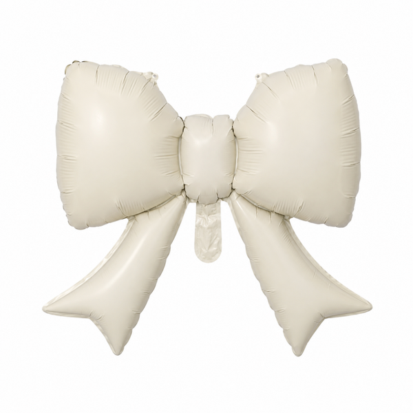Strik folie ballon mat beige