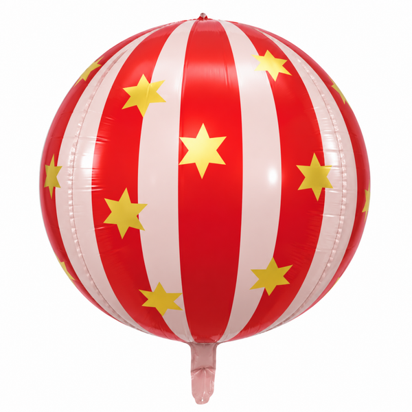 folie ballon - circus thema rood