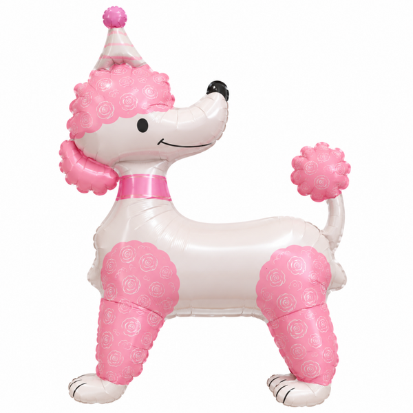 Folie ballon hond roze