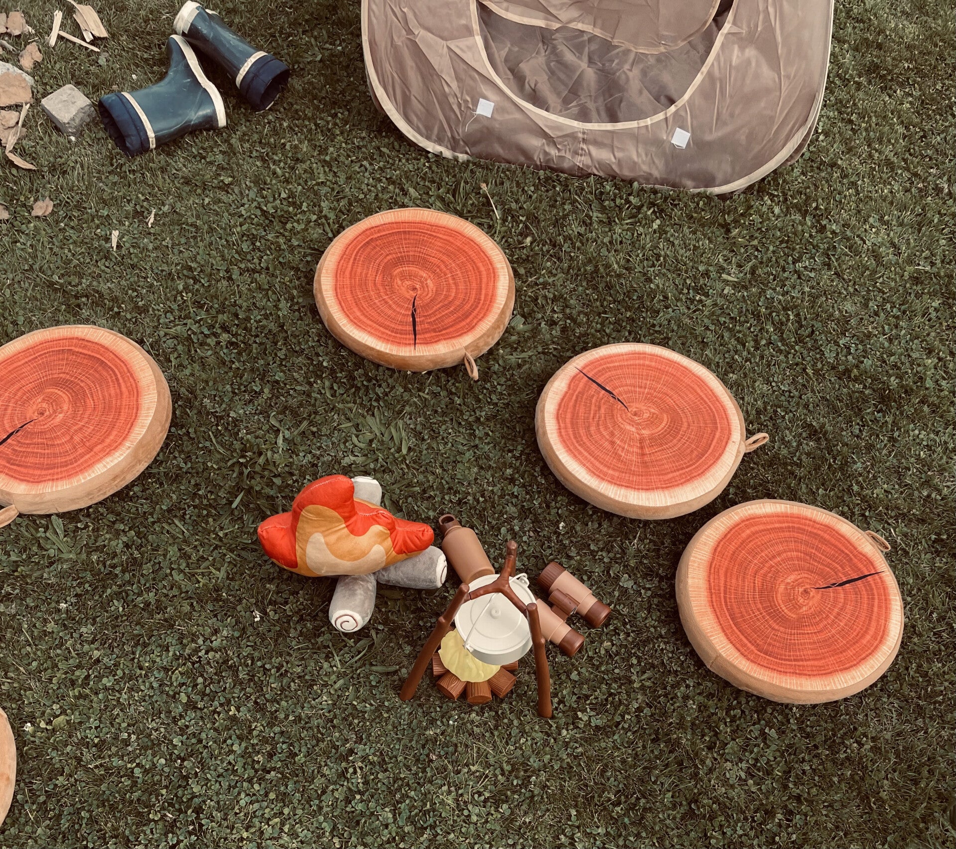 Boomstam kussens per dag