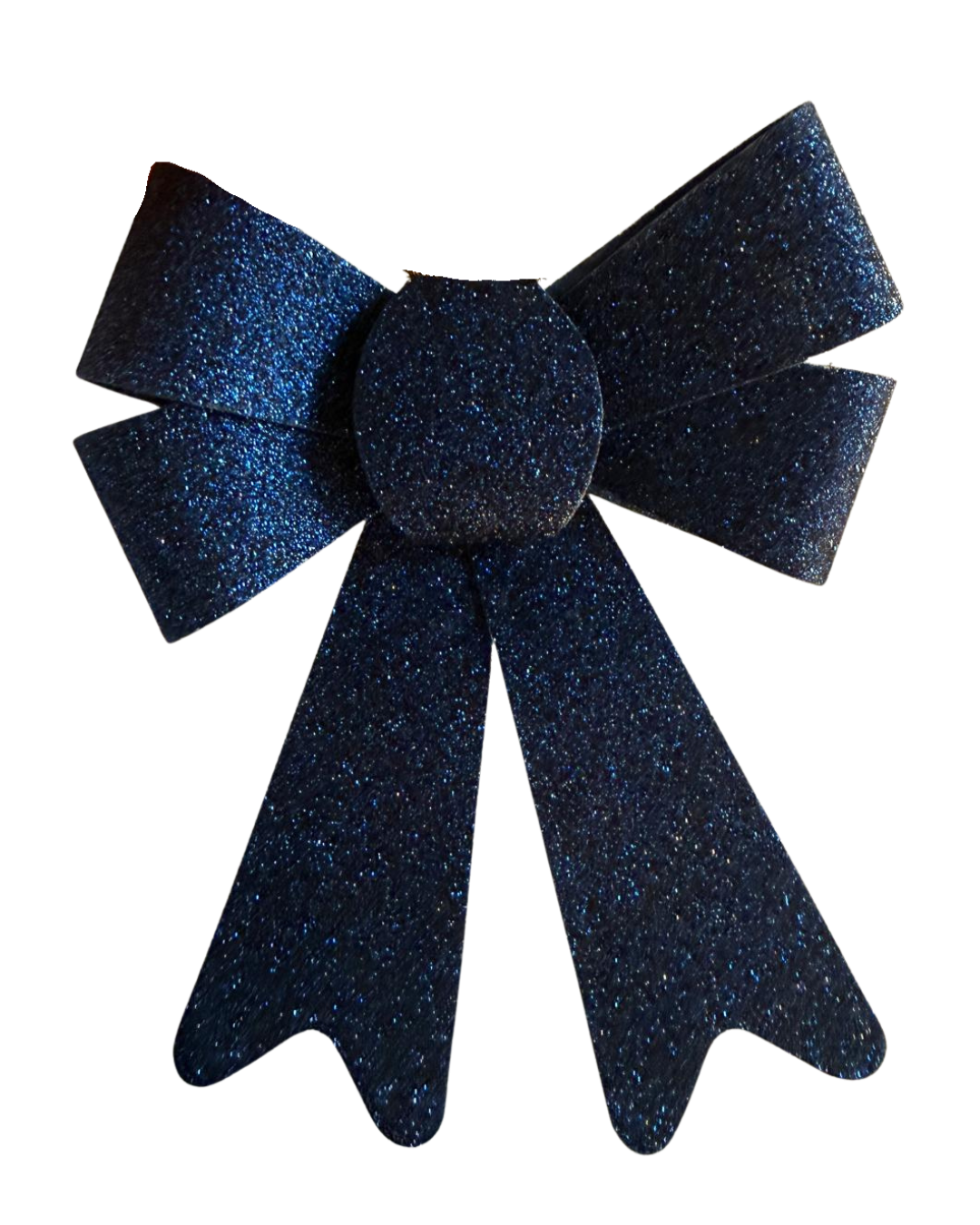 Glitter strik donkerblauw