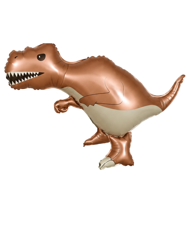 Dino folie ballon bruin