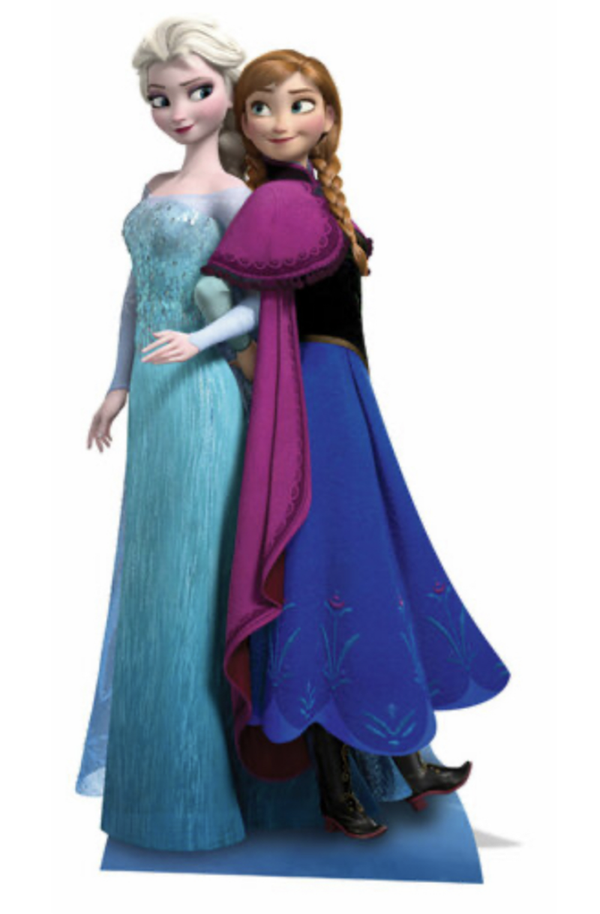 Cut out Frozen - Anna & Elsa 162CM