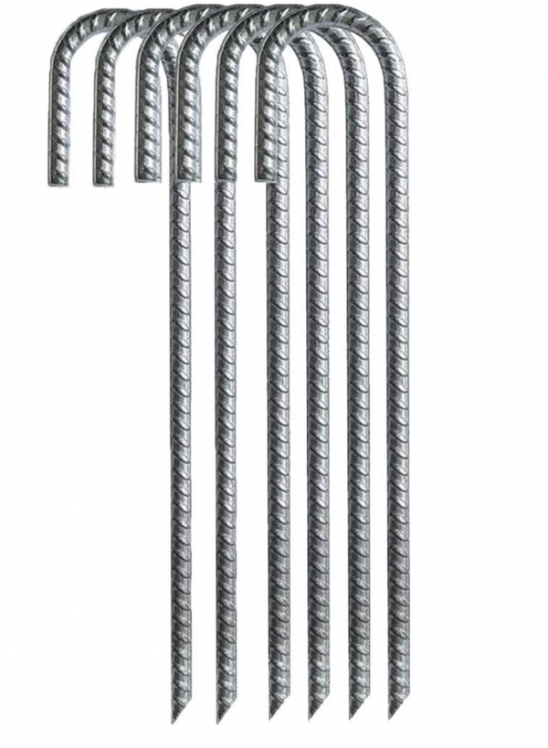 Springkussen grond pinnen