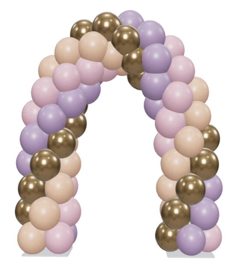 Ballonnenboog enkele deur, 4 kleuren