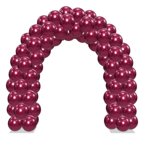 Ballonnenboog dubbele deur, 1 kleur