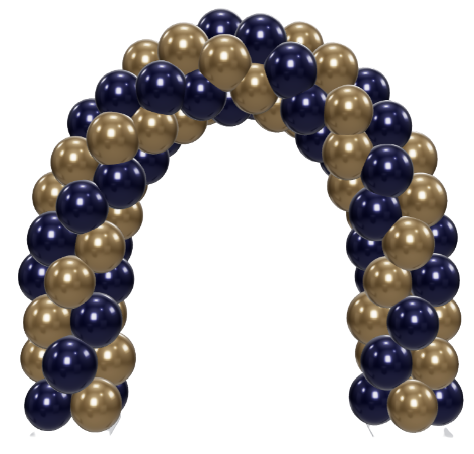 Ballonnenboog dubbele deur, 2 kleuren