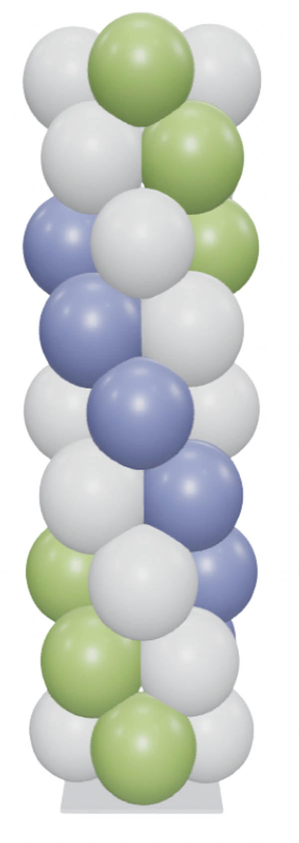 Ballonnenpilaar 3 kleuren