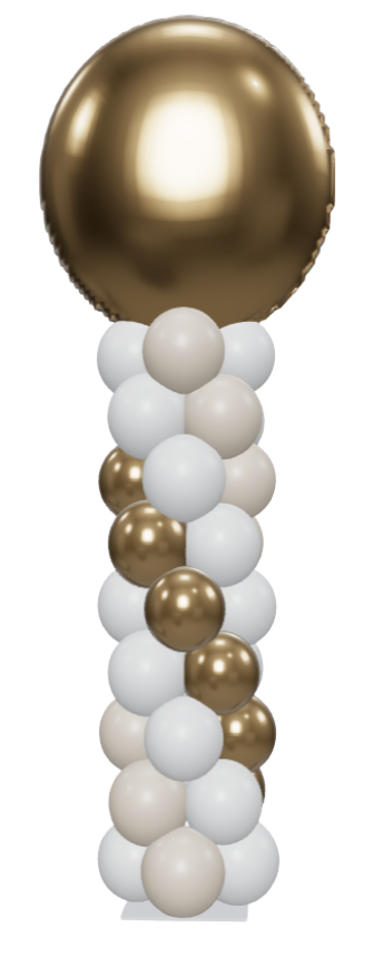 Ballon pilaar 3 kleuren