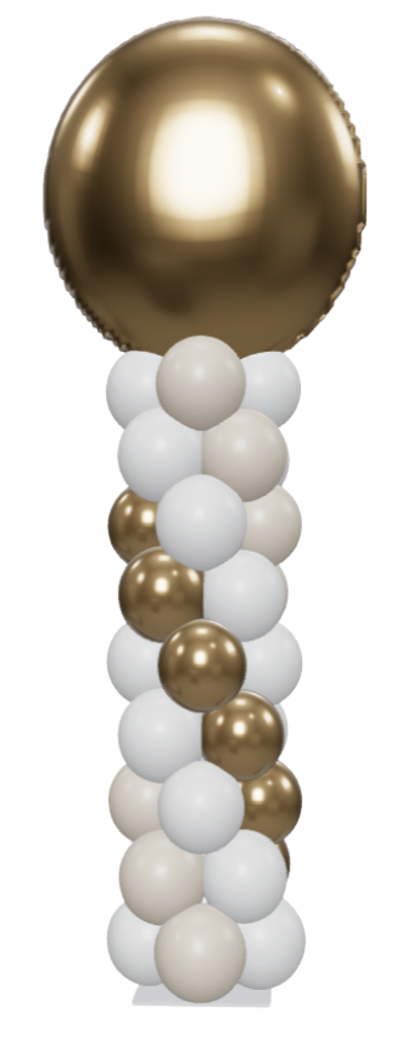 Ballonnenpilaar 3 kleuren incl. topballon