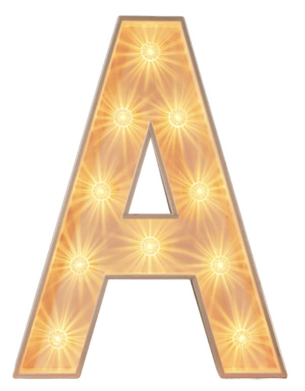 A led-letter