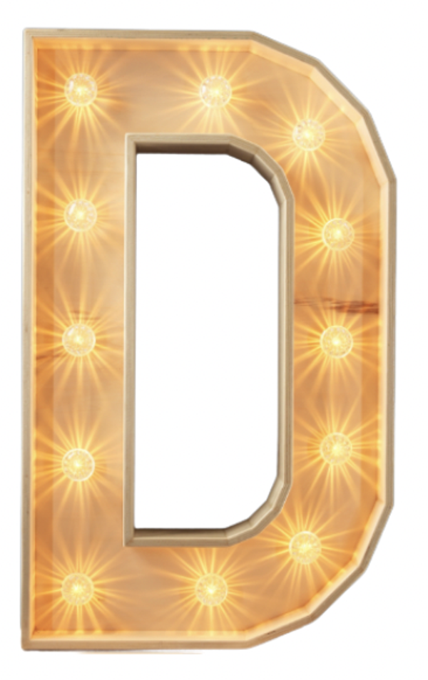 D led-letter