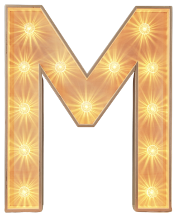 M led-letter