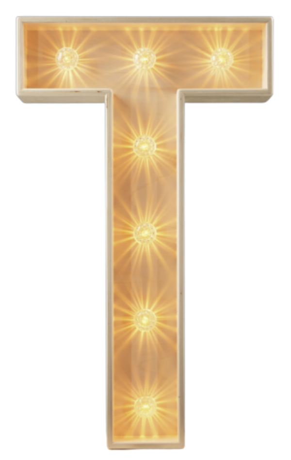 T led-letter