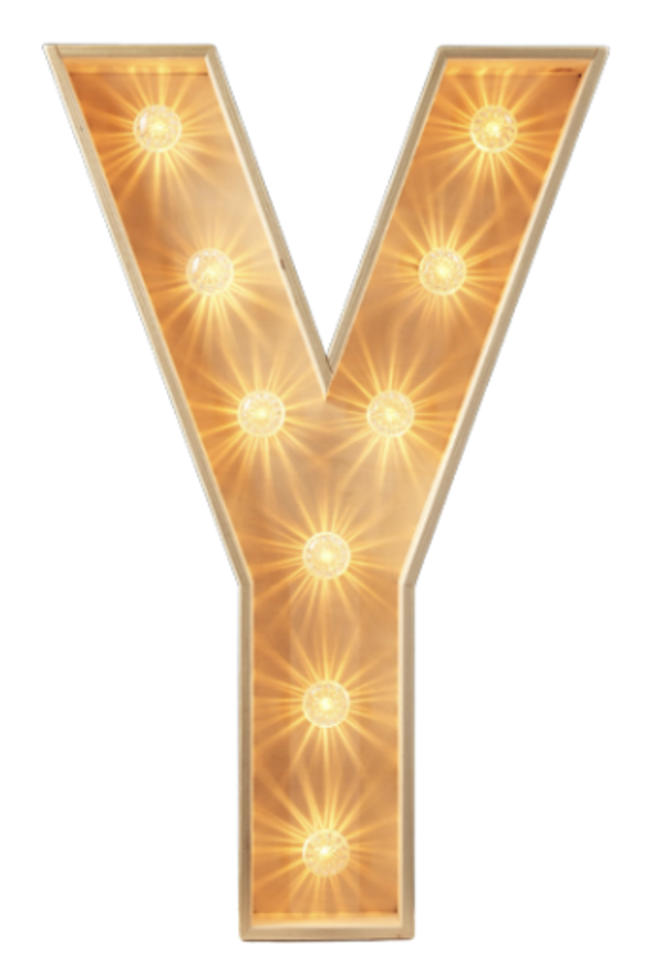 Y led-letter