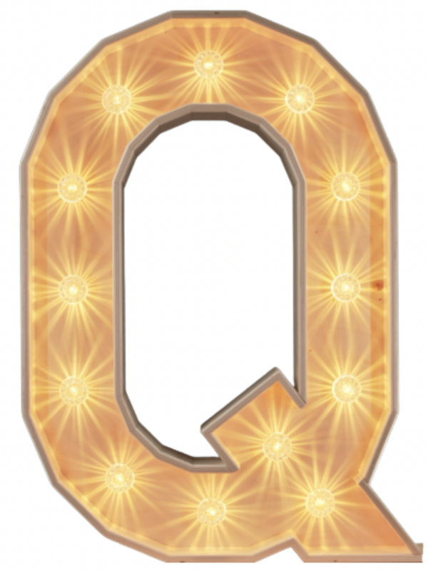 Q led-letter