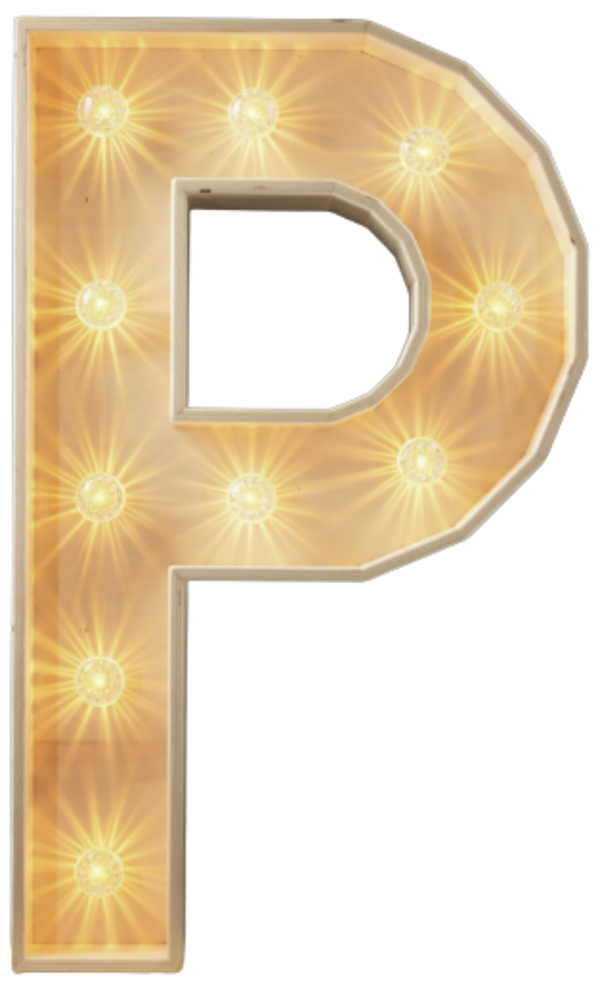 P led-letter