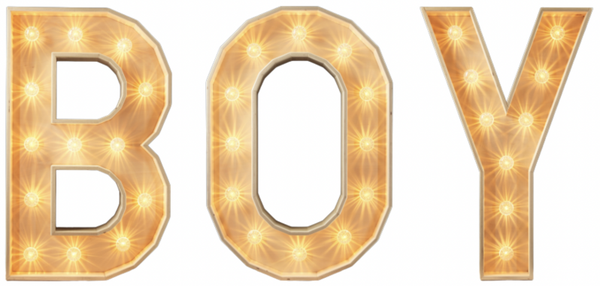 BOY led-letters