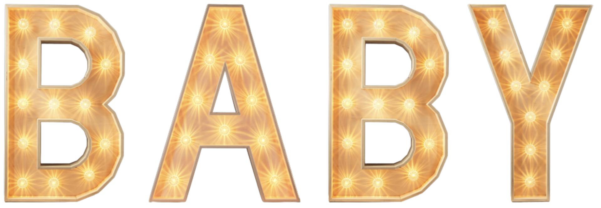BABY led-letters