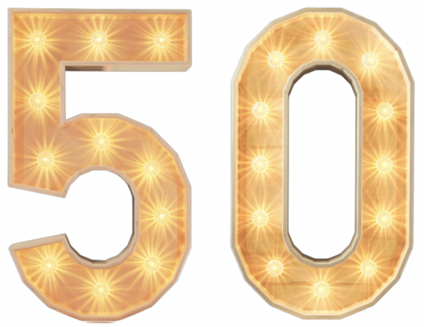 50 led-cijfer
