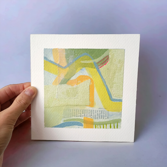 Tiny painting - yellow