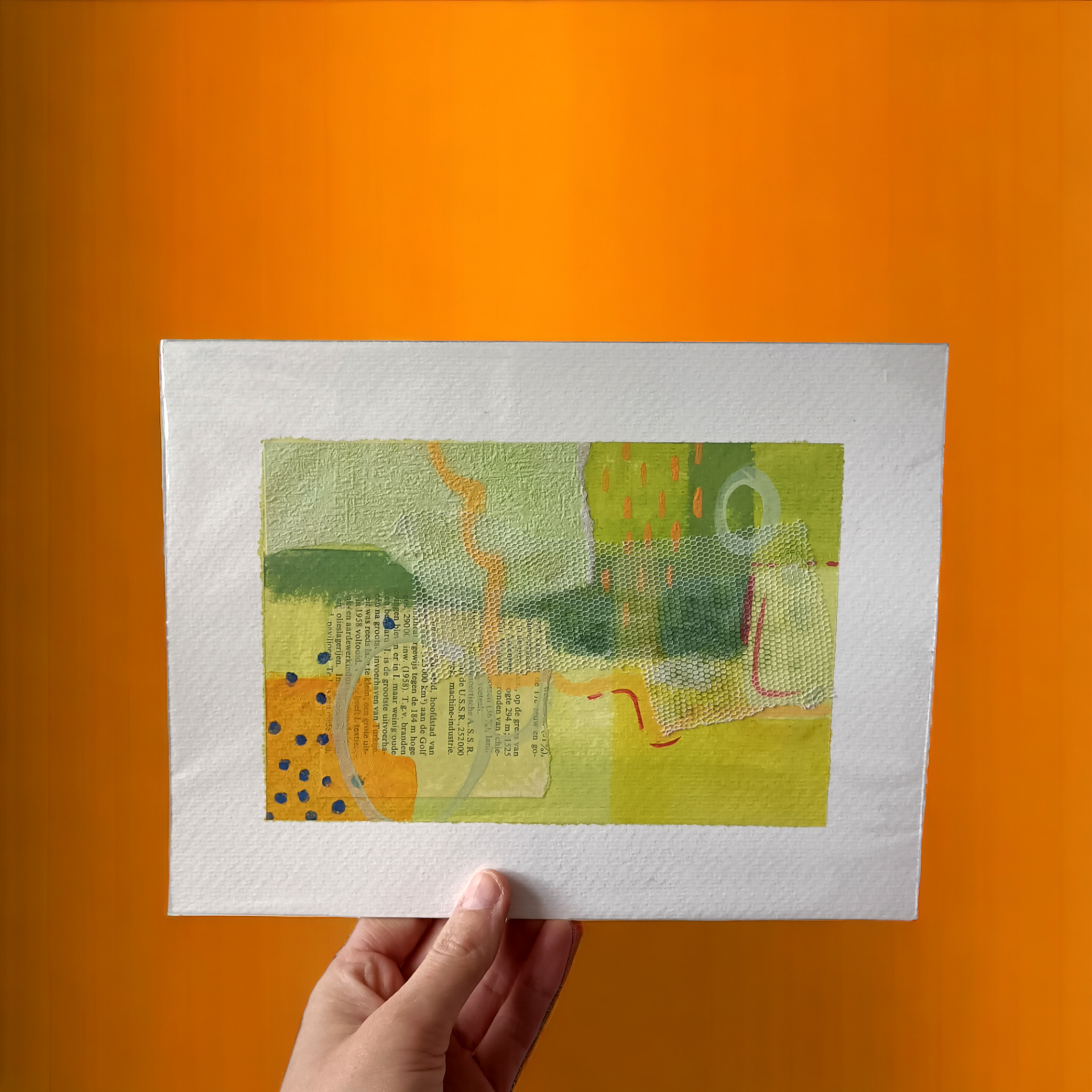 Tiny painting - yellow