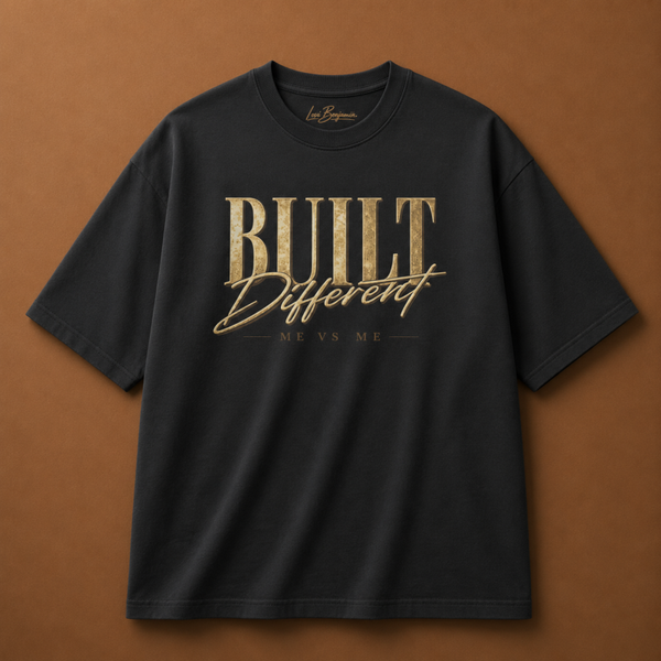 BUILT DIFFERENT TEE - GOLD