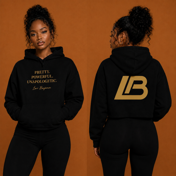 PRETTY. POWERFUL. UNAPOLOGETIC. - CROPPED HOODIE