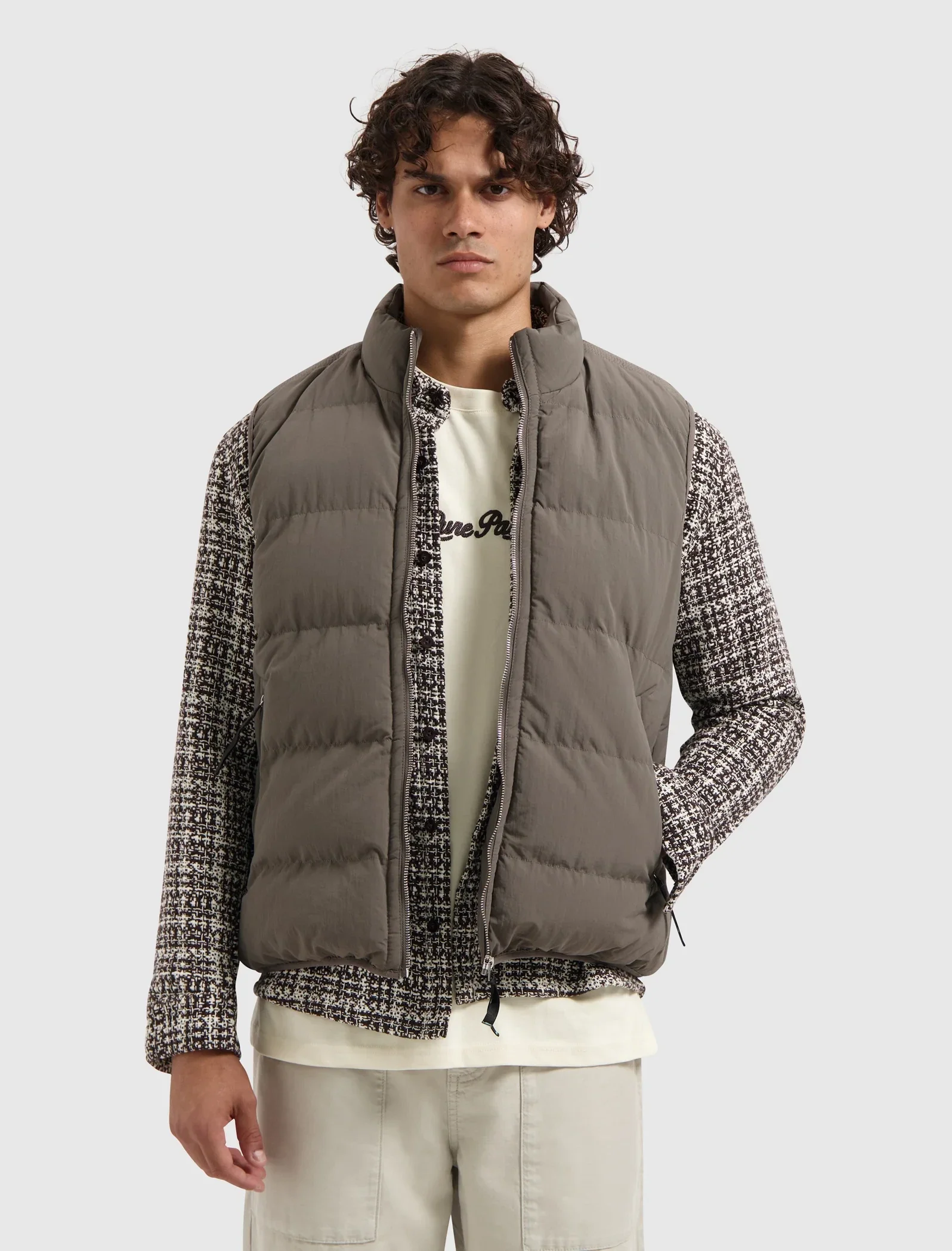 Pure Path Padded Bodywarmer | Light Brown