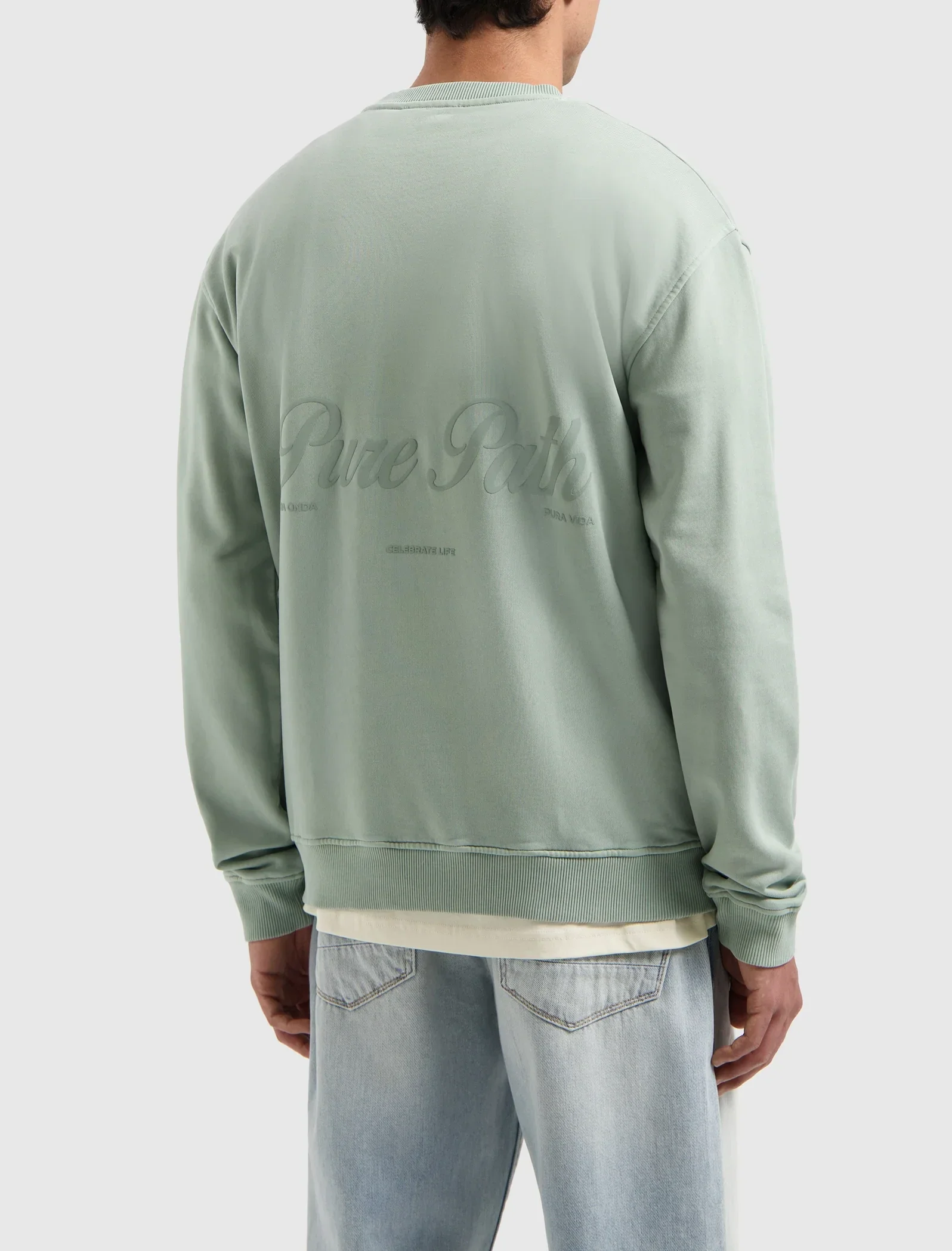 Pure Path Essence Of Life Sweater | Army Green