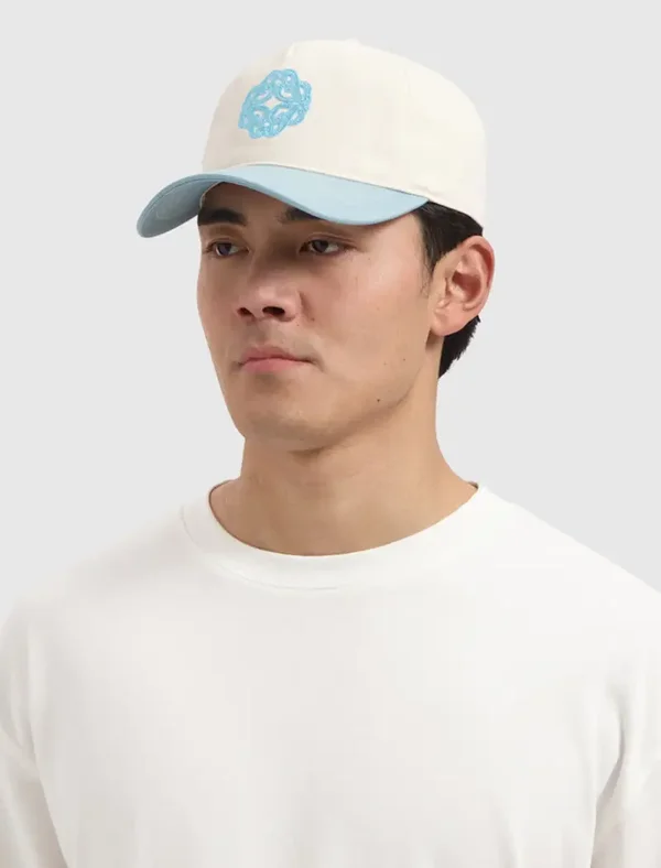 Pure Path Two-tone Emblem Cap | Ecru