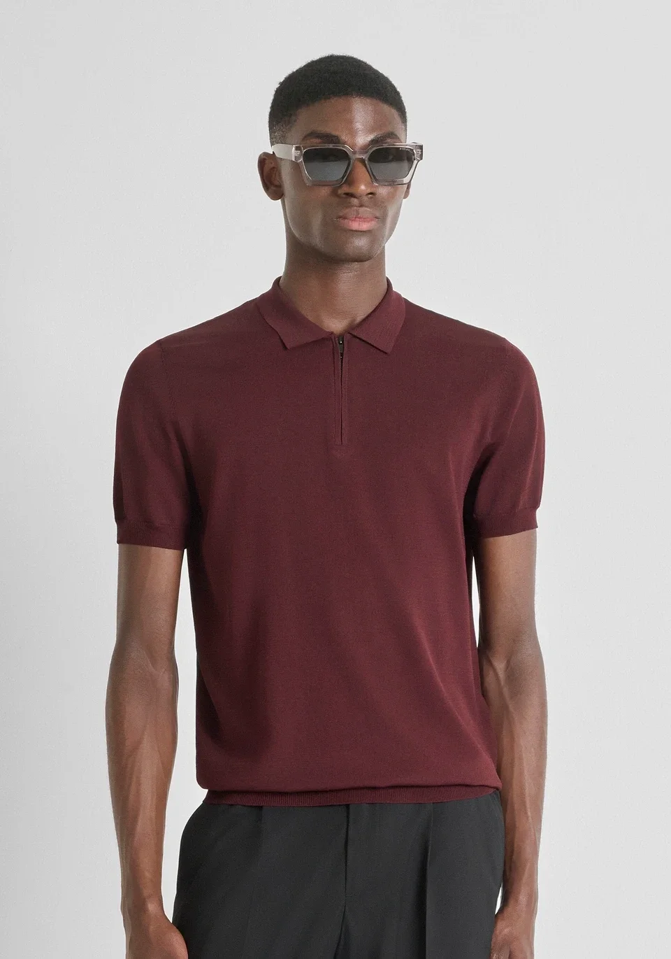 Heren Polo Rits Antony Morato | Dark Cherry