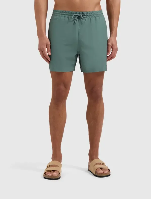 Pure Path Tonal Logo Swimshort Heren | Faded Green