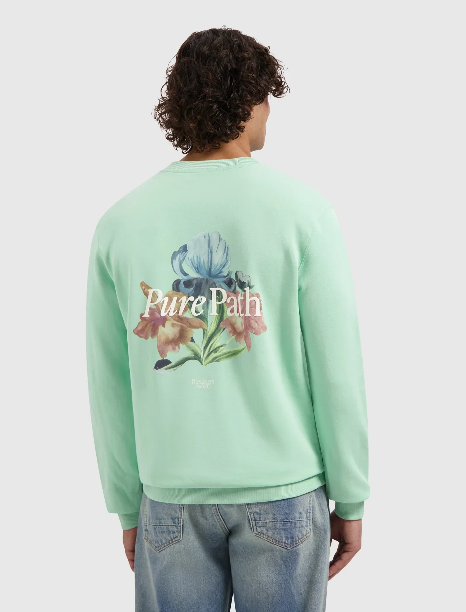 Pure Path Trio of Flowers Sweater | Mint
