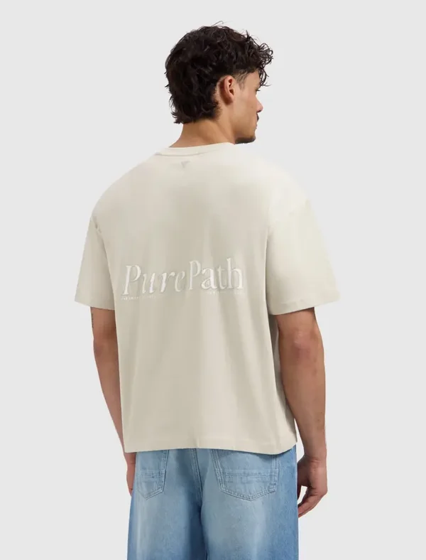 Fundamental Hybrid Logo T-shirt Pure Path | Sand